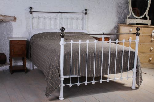 Classic Victorian Aged Brass an Iron King Size Bed