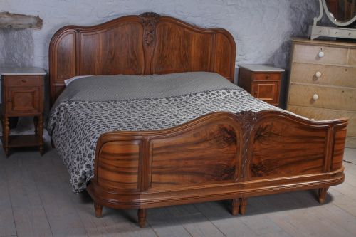 6ft + French Walnut Large Super King Size Corbeille