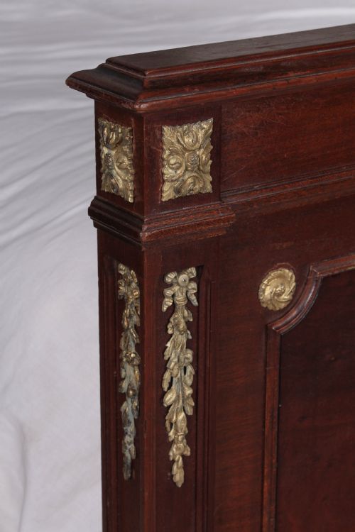 fig 2. Handsome mahogany and gilded bronze ormalu double bed