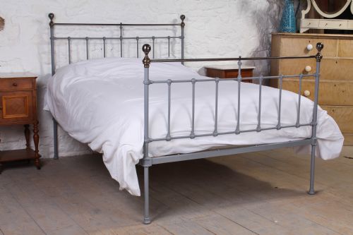 Classic Edwardian Grey Iron  and Aged Brass  Double