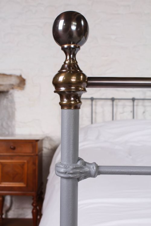 fig 2. Classic Edwardian grey iron and aged brass double