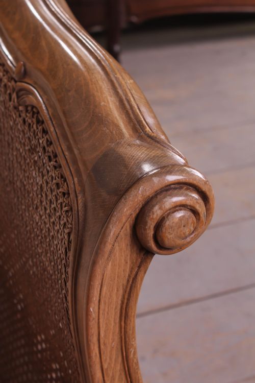 fig 2. Lovely pair of single meter wide French cane beds