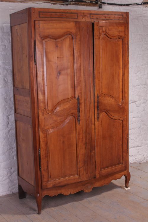 fig 1. Beautiful solid cherry French wardrobe