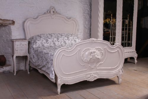 French Painted  Louis Xv Bedroom Suite with Cherubs