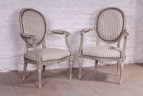 Pair of French Louis Xvi Style Chairs
