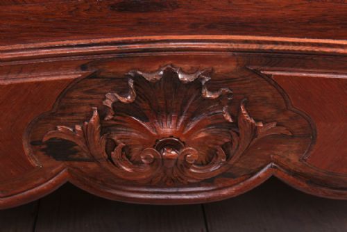 fig 2. Quarter veneer Rosewood 5Ft king size Louis XV style