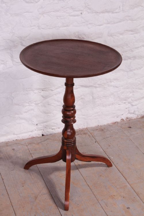 Round Mahogany George II Birdcage Tripod Table