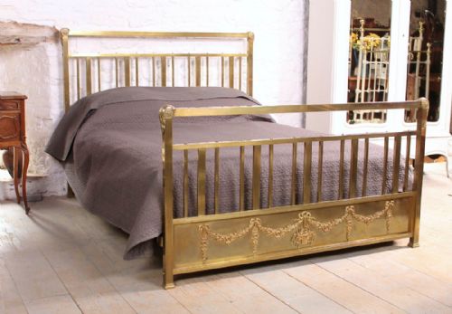 Individual 160cm Wide French All Brass Bed