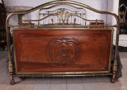 fig 1. Unusual and rare brass and cherry French large double