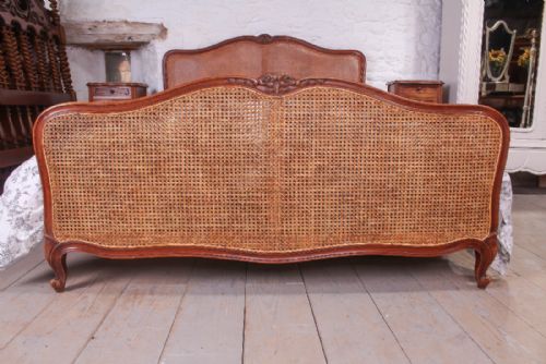 fig 1. Louis XV style 5 Ft French caned kingsize