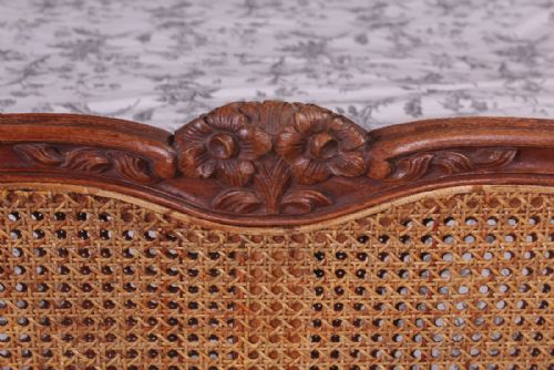 fig 2. Louis XV style 5 Ft French caned kingsize