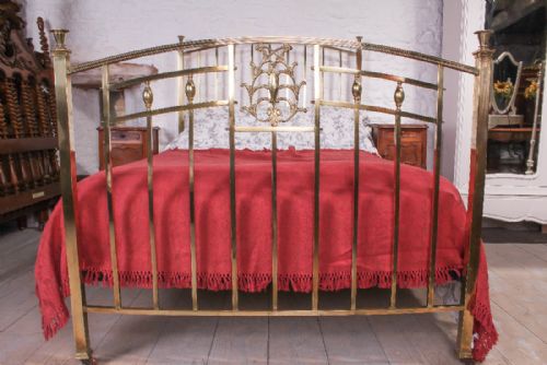 fig 1. Edwardian all brass double bed
