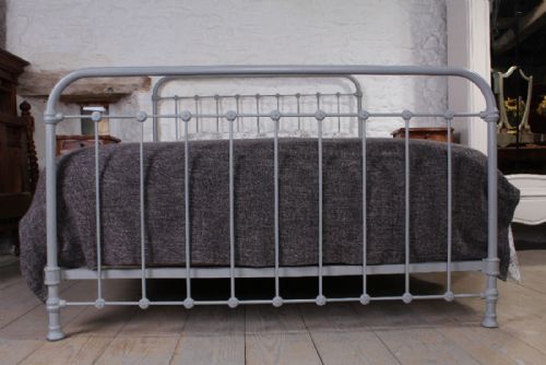 fig 2. Simple French all iron 5 ft king size shabby chic