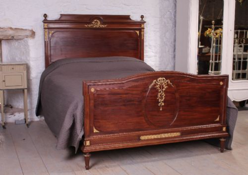 Kingsize 5ft French Empire Style Mahogany