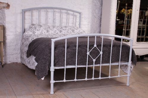 Stylish Simple All Iron 1920s Double Bed