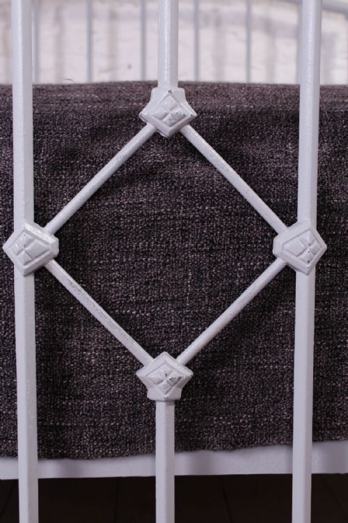 fig 2. Stylish simple all iron 1920s double bed 