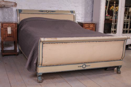 Early French Directoire Style King Size Lit Bateau Ready for Upholstery