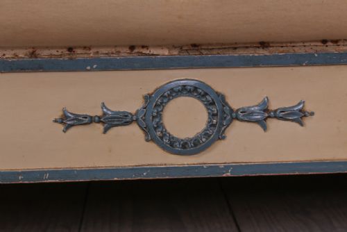 fig 2. Early French Directoire style king size Lit Bateau ready for upholstery