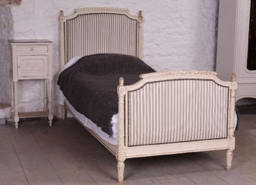 Single French Louis Xvi Upholstered Bed