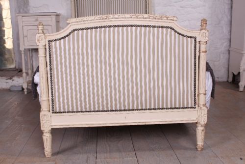 fig 1. Single French Louis XVI upholstered bed