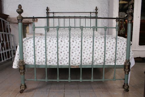 fig 5. Classic Victorian 5Ft king size brass and iron bed