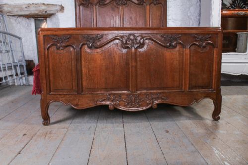 fig 1. Very attractive French Oak double bed