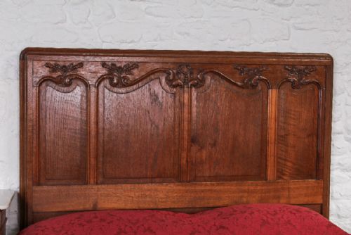 fig 2. Very attractive French Oak double bed