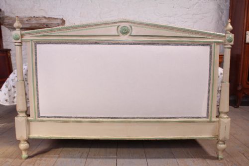 fig 1. French Directoire style upholstered king size in calico