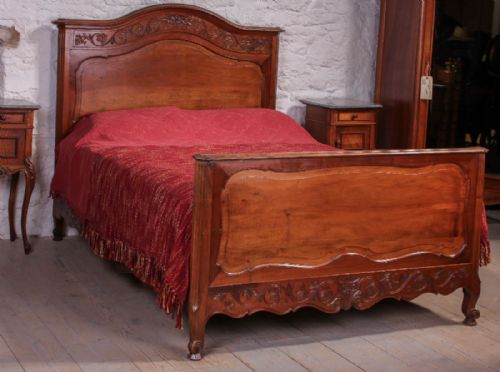 French 5ft King Size Cherry Provencal Style  Bed