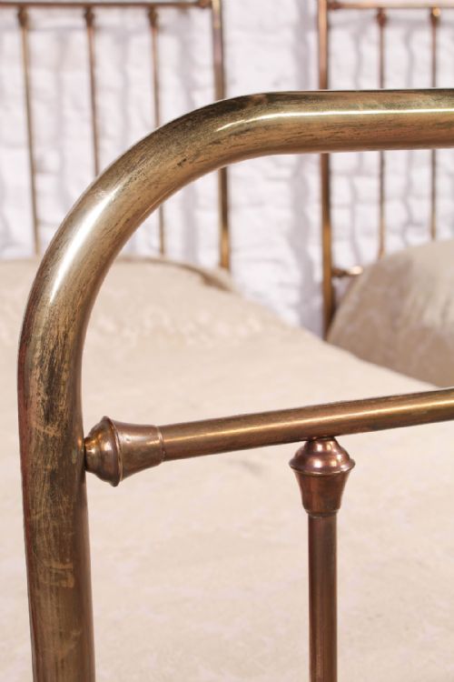 fig 2. Pair of simple single French brass beds