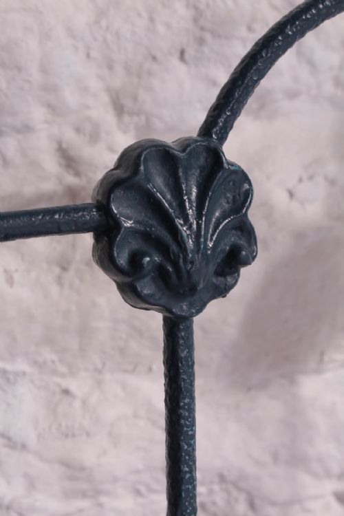 fig 2. Very individual early Victorian iron and brass low end double bed