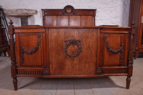 fig 1. Oak Louis XVI  style with fluted posts 