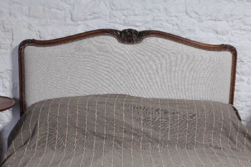 fig 2. Beautiful corbeille king size 5Ft newly upholstered French bed