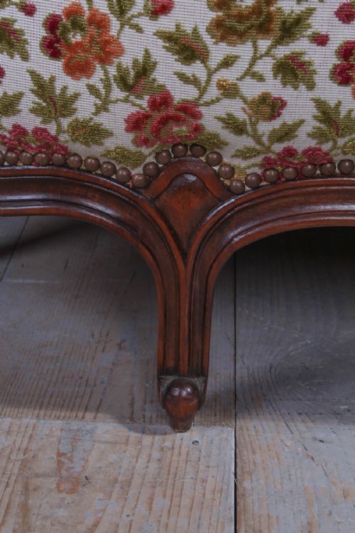 fig 2. Good quality French upholstered bed with original fabric
