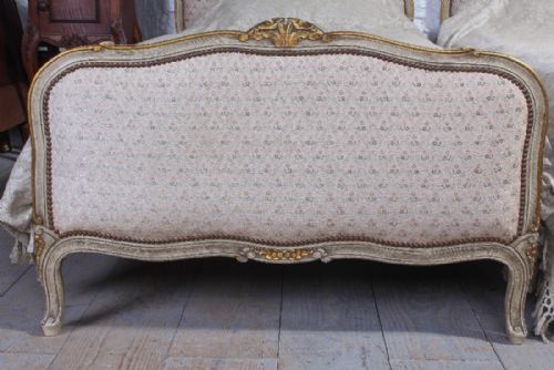 fig 1. Pretty pair of French painted and upholstered single beds