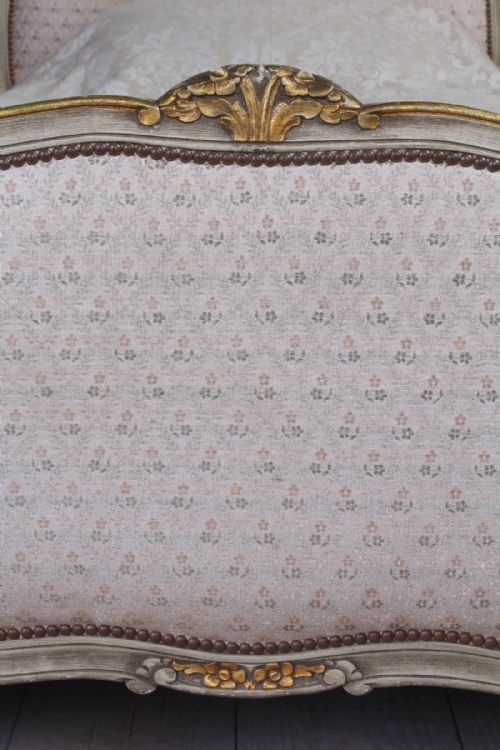 fig 2. Pretty pair of French painted and upholstered single beds