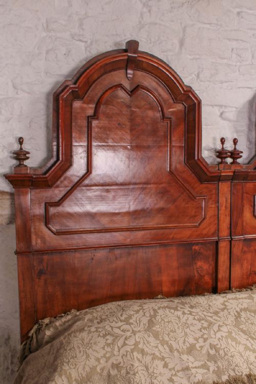 fig 2. Striking pair of joining Gothic cherry beds can join to make super king