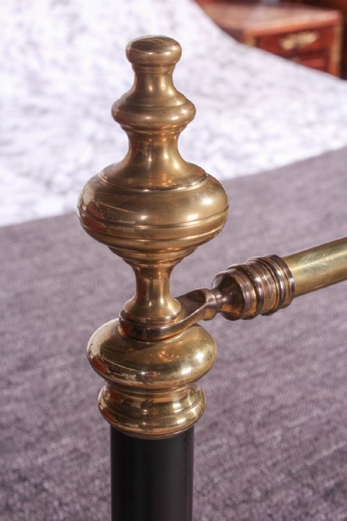 fig 1. Attractive Victorian black and brass king size bed