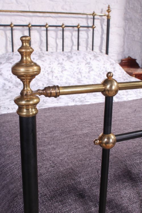 fig 2. Attractive Victorian black and brass king size bed