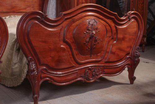 fig 2. Pretty pair of Louis XVI style beds
