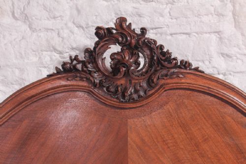 fig 2. Impressive king size walnut Louis XV style bed