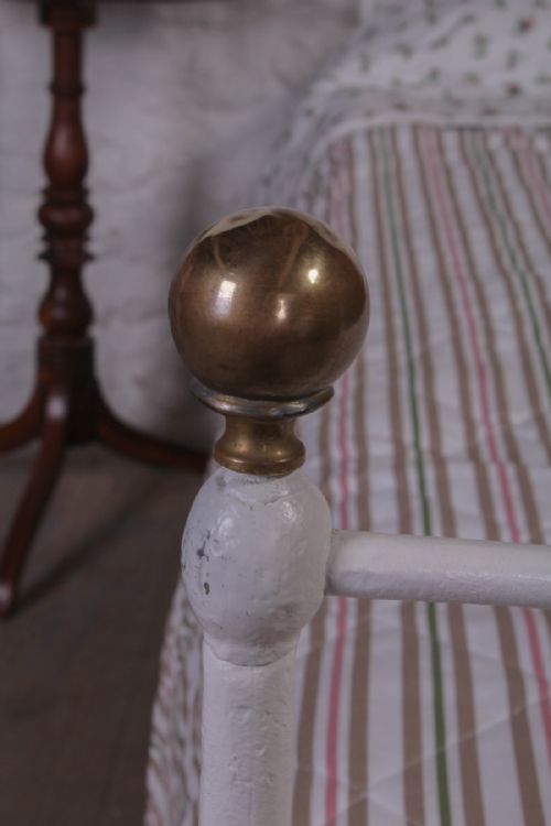 fig 2. Pretty vintage single forged iron bed