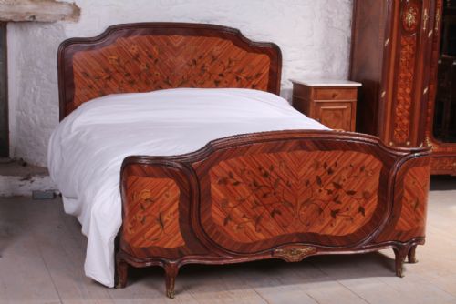 Very Individual Marquetry Detail Italian 5ft  King Size Bed