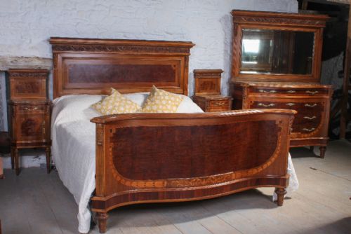 Incredible Quality French Walnut Super King Size 6ft Bed