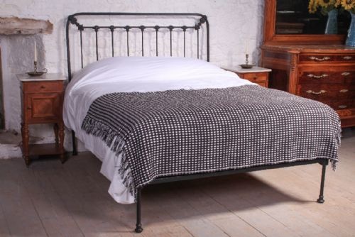 Attractive Simple All Iron No End 5ft King Size Bed