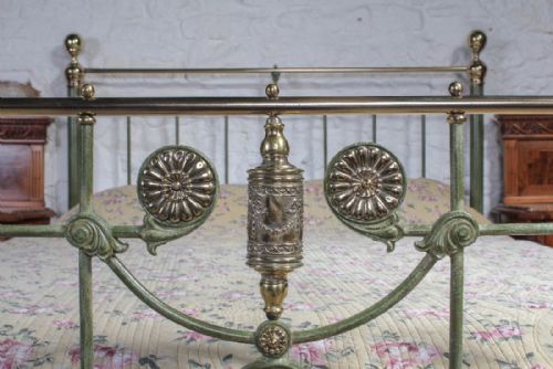 fig 2. Beautiful king size Victorian brass and iron bed