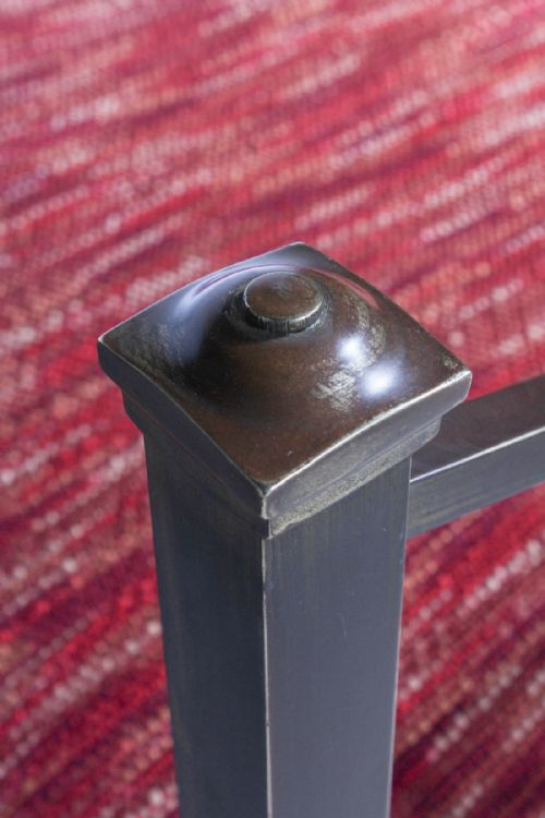 fig 1. Aged brass Edwardian dip rail double bed