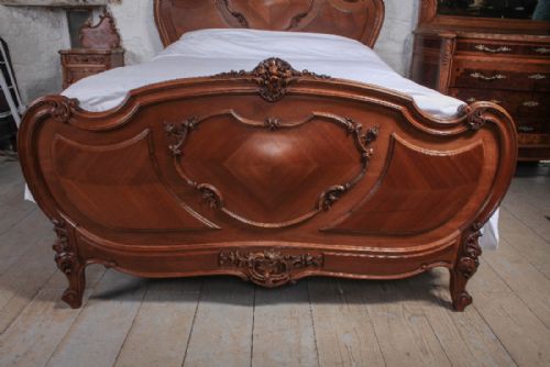 fig 1. 5Ft King size Louis XV style with bombe detail