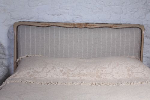 fig 2. French nice quality lit bateau style newly upholstered king size bed