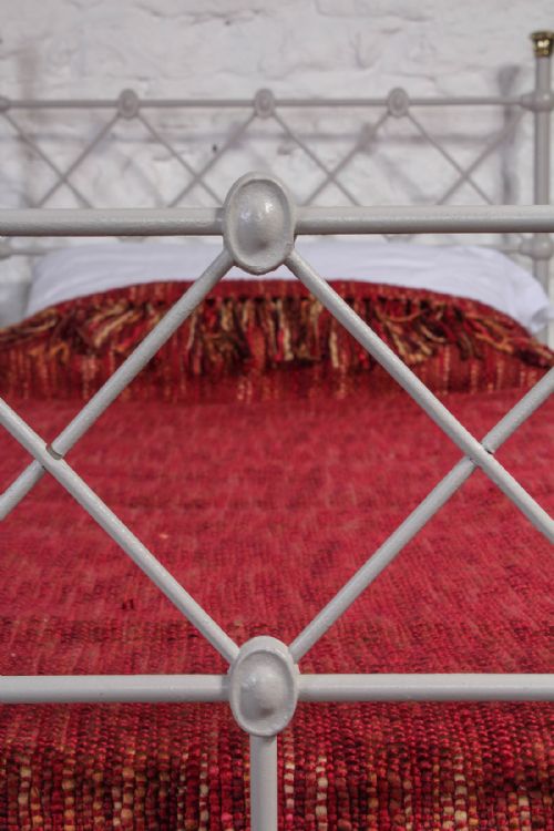 fig 2. Attractive individual single iron and brass bed
